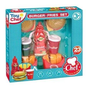 Toy Chef Burger And Fries Set Play Food